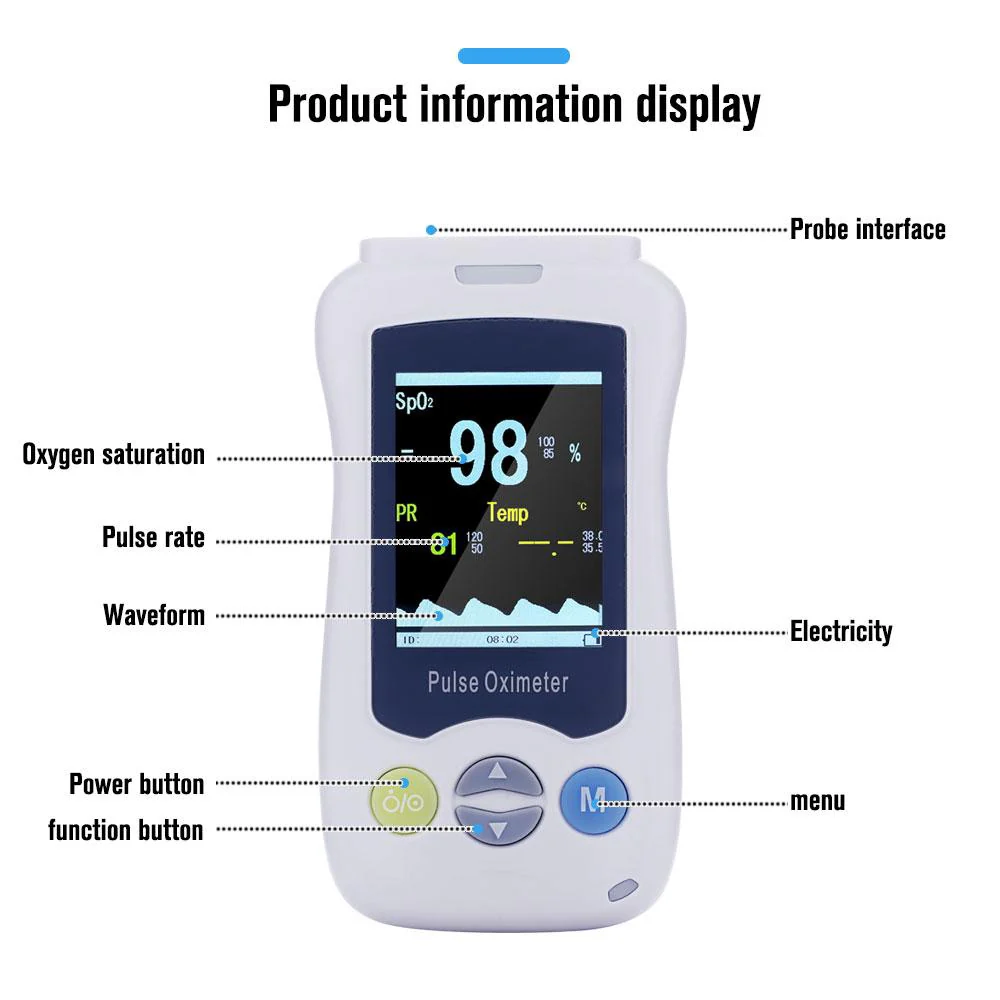 Yongrow Handheld Pulse Oximeter for Adult Children Newborn - Image 3