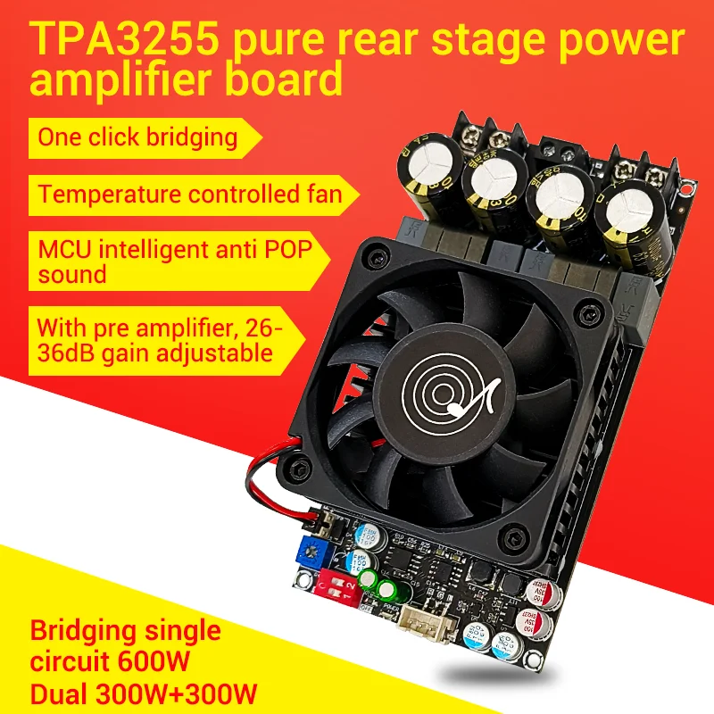 ZK3002 Digital Amplifier Board High-power TPA3255 Stereo 300WX2 bridge mono 600W Audio AMP - Image 2